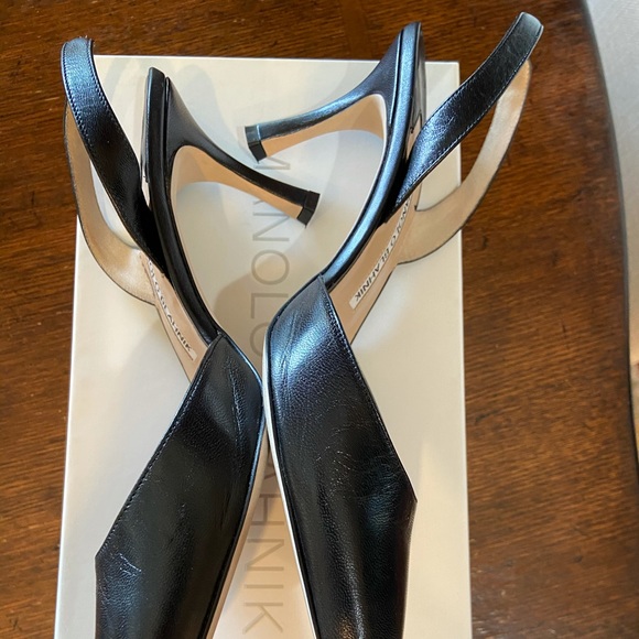 Carolyne Leather Mid-Heel Halter Pumps - Picture 4 of 6